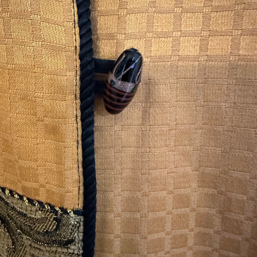 Indigo Moon Size Small Brocade Patchwork Blazer T… - image 4